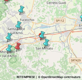 Mappa Via Giovanni Boccaccio, 56028 San Miniato PI, Italia (6.4325)