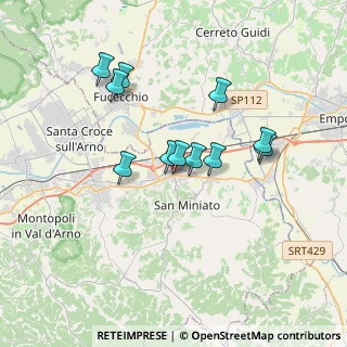 Mappa Via Giovanni Boccaccio, 56028 San Miniato PI, Italia (3.08182)