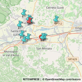 Mappa Via Giovanni Boccaccio, 56028 San Miniato PI, Italia (3.83818)