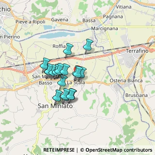 Mappa Via Antonio Genovesi, 56028 San Miniato PI, Italia (1.358)
