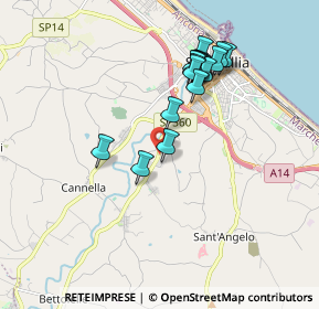 Mappa Via Provinciale Arceviese, 60019 Senigallia AN, Italia (1.7395)