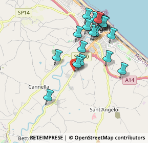 Mappa Via Provinciale Arceviese, 60019 Senigallia AN, Italia (1.976)