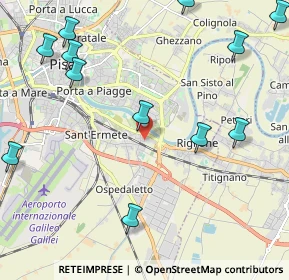 Mappa Via delle Bocchette, 56121 Pisa PI, Italia (2.88)