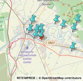 Mappa Via delle Bocchette, 56121 Pisa PI, Italia (3.61818)