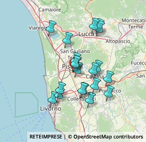 Mappa Via delle Bocchette, 56121 Pisa PI, Italia (12.3505)