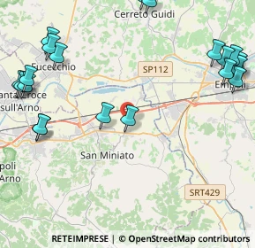 Mappa SP40, 56028 San Miniato PI, Italia (6.1035)