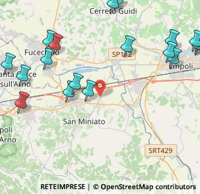 Mappa SP40, 56028 San Miniato PI, Italia (6.008)