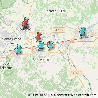 Mappa SP40, 56028 San Miniato PI, Italia (4.48417)