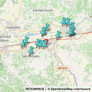 Mappa Via Capocavallo, 56028 San Miniato PI, Italia (3.48813)