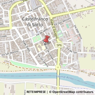 Mappa Via Alcide De Gasperi, 56022 Castelfranco di Sotto PI, Italia, 56022 Castelfranco di Sotto, Pisa (Toscana)