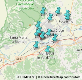 Mappa Via Ferdinando Magellano, 56022 Castelfranco di Sotto PI, Italia (2.82429)