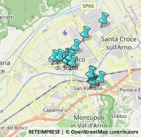 Mappa Via Ferdinando Magellano, 56022 Castelfranco di Sotto PI, Italia (1.02188)