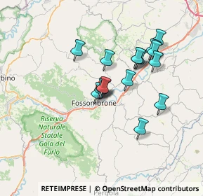 Mappa Via del Forno, 61034 Fossombrone PU, Italia (6.18647)