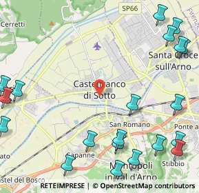 Mappa Via S. Severo, 56022 Castelfranco di Sotto PI, Italia (3.3085)