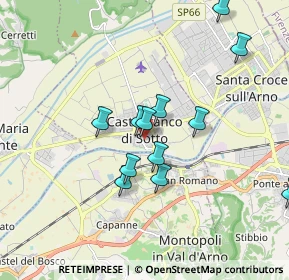 Mappa Via S. Severo, 56022 Castelfranco di Sotto PI, Italia (1.71167)
