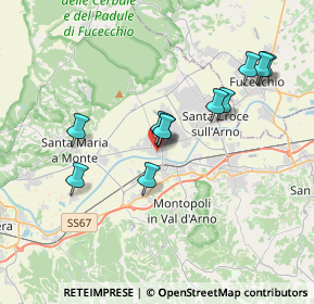 Mappa Via S. Severo, 56022 Castelfranco di Sotto PI, Italia (3.33545)