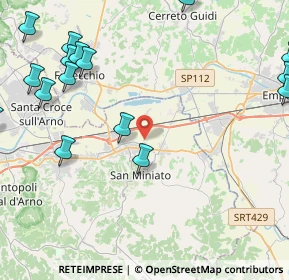 Mappa Via dei Prati, 56028 San Miniato PI, Italia (6.25294)