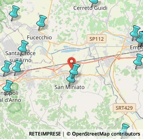 Mappa Via dei Prati, 56028 San Miniato PI, Italia (6.70867)