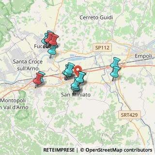 Mappa Via dei Prati, 56028 San Miniato PI, Italia (3.1885)