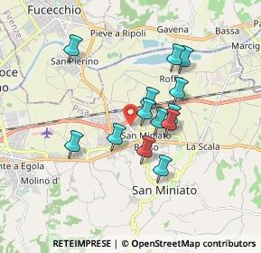 Mappa Via Enrico Fermi, 56028 San Miniato PI, Italia (1.43077)