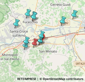 Mappa Via Enrico Fermi, 56028 San Miniato PI, Italia (3.56083)