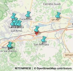Mappa Via Enrico Fermi, 56028 San Miniato PI, Italia (4.79091)