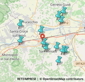 Mappa Via Enrico Fermi, 56028 San Miniato PI, Italia (3.91667)