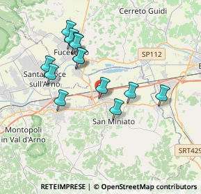 Mappa Via Enrico Fermi, 56028 San Miniato PI, Italia (3.50692)