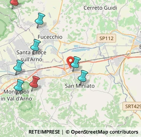 Mappa Via Enrico Fermi, 56028 San Miniato PI, Italia (6.3975)