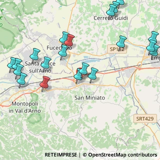 Mappa Via Enrico Fermi, 56028 San Miniato PI, Italia (5.4965)