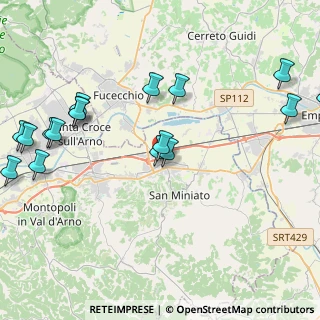 Mappa Via Enrico Fermi, 56028 San Miniato PI, Italia (5.54444)