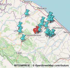 Mappa Via Forum Sempronii, 61034 Fossombrone PU, Italia (12.3475)