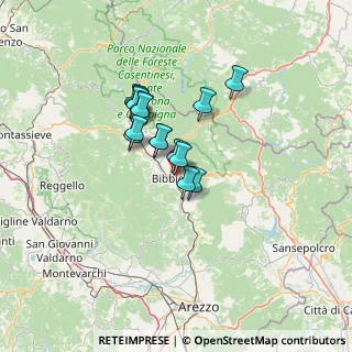 Mappa Via Poggetto Poderina, 52011 Bibbiena AR, Italia (9.55133)