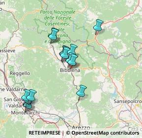 Mappa Via Poggetto Poderina, 52011 Bibbiena AR, Italia (14.56267)
