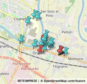 Mappa Via Renello Gemignani, 56121 Pisa PI, Italia (0.684)
