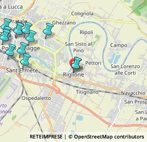 Mappa Via Renello Gemignani, 56121 Pisa PI, Italia (2.89846)