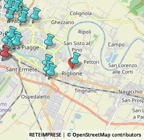 Mappa Via Renello Gemignani, 56121 Pisa PI, Italia (3.325)