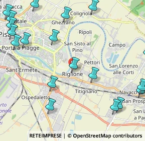 Mappa Via Renello Gemignani, 56121 Pisa PI, Italia (3.11526)