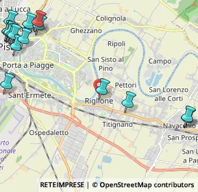 Mappa Via Renello Gemignani, 56121 Pisa PI, Italia (3.59294)