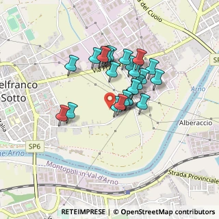 Mappa Via dei Tavi, 56022 Castelfranco di Sotto PI, Italia (0.34583)