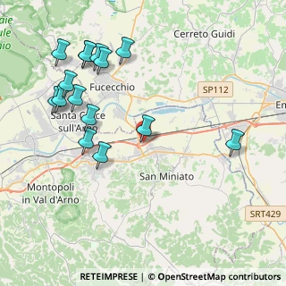 Mappa Via 56028 san, 56028 San Miniato PI, Italia (4.834)