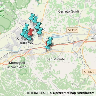 Mappa Via 56028 san, 56028 San Miniato PI, Italia (3.41786)