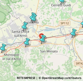 Mappa Via 56028 san, 56028 San Miniato PI, Italia (7.4175)