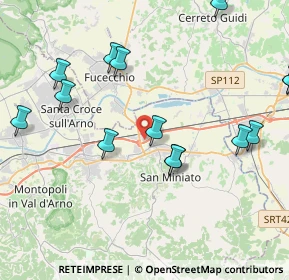 Mappa Via 56028 san, 56028 San Miniato PI, Italia (5.40625)