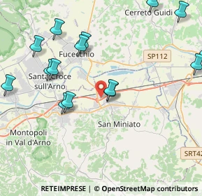 Mappa Via 56028 san, 56028 San Miniato PI, Italia (5.054)