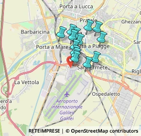 Mappa Pisa International Airport, 56121 Pisa PI, Italia (1.23643)