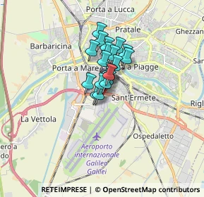 Mappa Pisa International Airport, 56121 Pisa PI, Italia (0.9895)