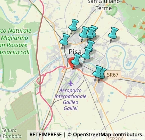 Mappa Pisa International Airport, 56121 Pisa PI, Italia (2.85727)