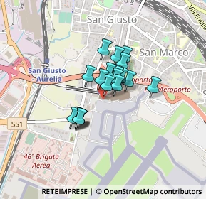 Mappa Pisa International Airport, 56121 Pisa PI, Italia (0.26)