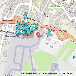 Mappa L’Aeroporto Internazionale di Pisa, 56121 Pisa PI, Italia (0.2125)